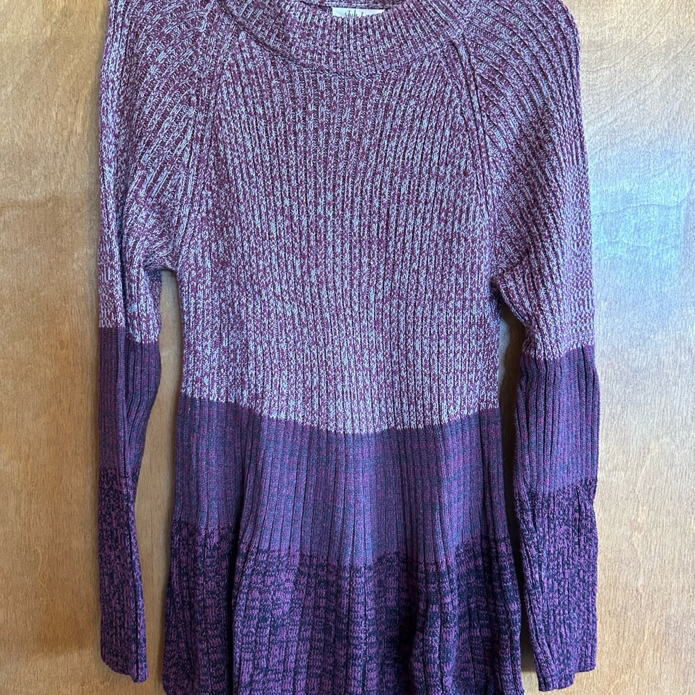 Style & Co. Women’s Mauve and Gray Knit Pullover